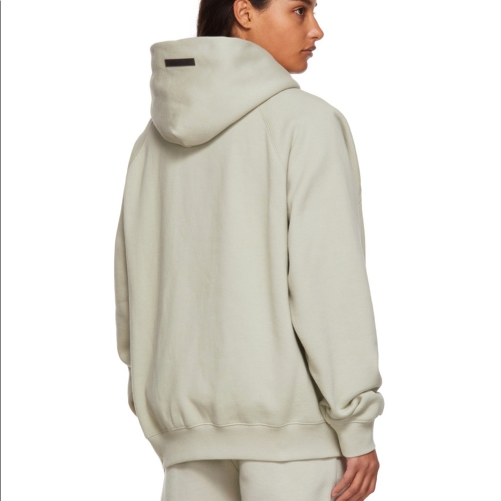 SOLD LINDA Fear of God UNISEX Green / Concrete hoodie receipt avail LAST ONE - Picture 6 of 8